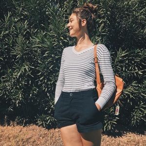 Long sleeve striped Worthington Tee